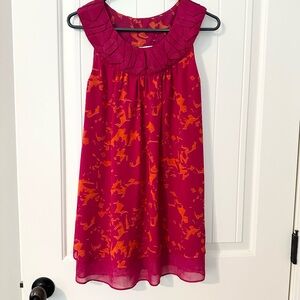 CAbi #999 Womens Pink Origami Tunic Top Sleeveless Shirt Blouse size xsmall EUC